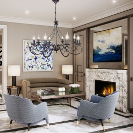 Люстра Петрасвет S1267-8, 8хЕ14 макс, 60Вт