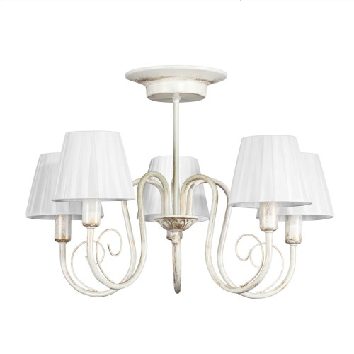 Люстра потолочная 5 ламп с абажурами S0001-5