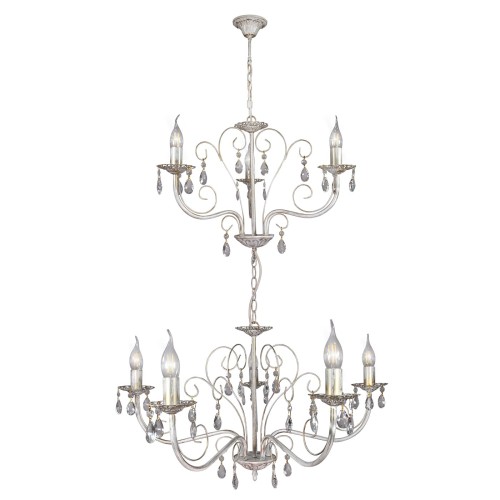 Люстра большая с хрусталем подвесная 3 ламп S1055-3