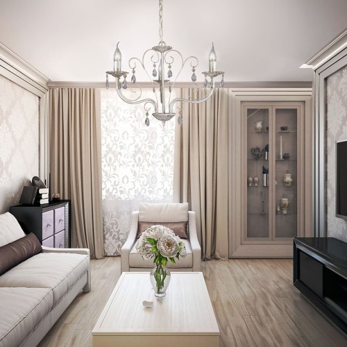 Люстра большая с хрусталем подвесная 3 ламп S1055-3