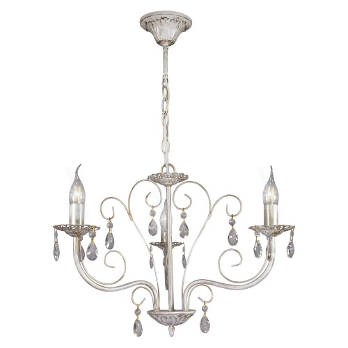 Люстра большая с хрусталем подвесная 3 ламп S1055-3