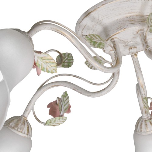 Люстра потолочная с цветами 5 плафонов S2215-5