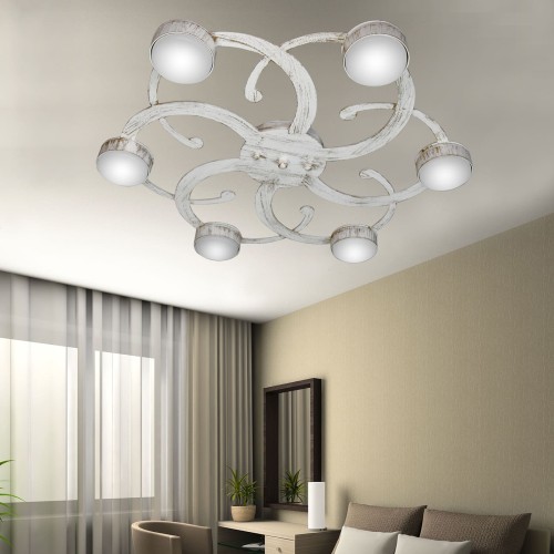 Люстра светодиодная потолочная LED плоская S2400-6