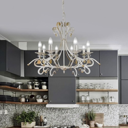 Люстра большая подвесная 8 ламп дизайнерская S3130-8