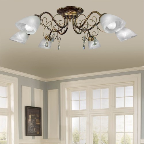 Люстра потолочная 6 плафонов S2374-6