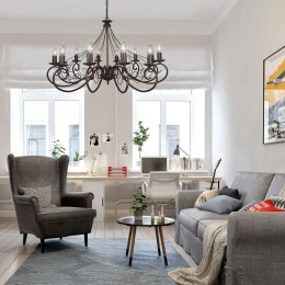 Люстра Петрасвет S1256-12, 12хЕ14 макс, 60Вт