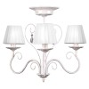 Люстра классика потолочная 3 лампы с абажурами S1038-3