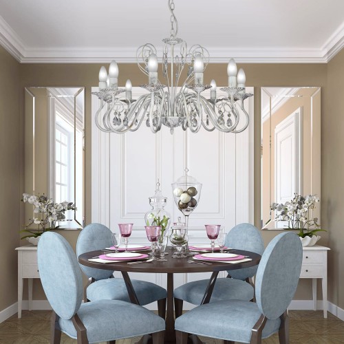 Люстра подвесная большая для зала S1163-12