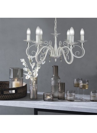 Подвесная люстра белая купить на кухню