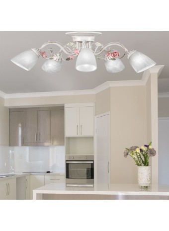Люстры флористика потолочные
