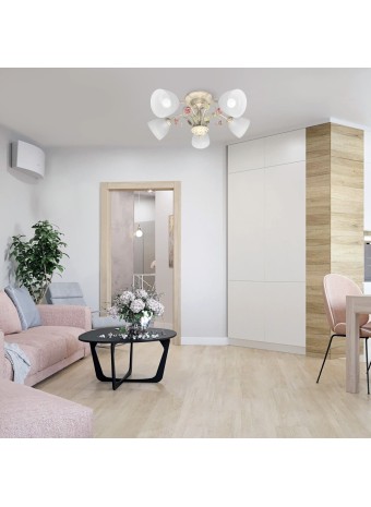 Люстры флористика потолочные